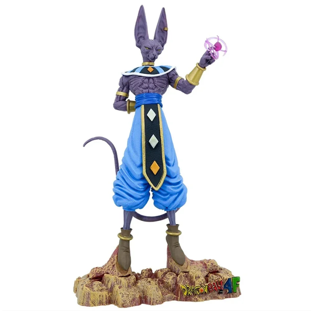 A high-quality 30cm Beerus Figure PVC statue featuring the God of Destruction from Dragon Ball Super in a standing pose.