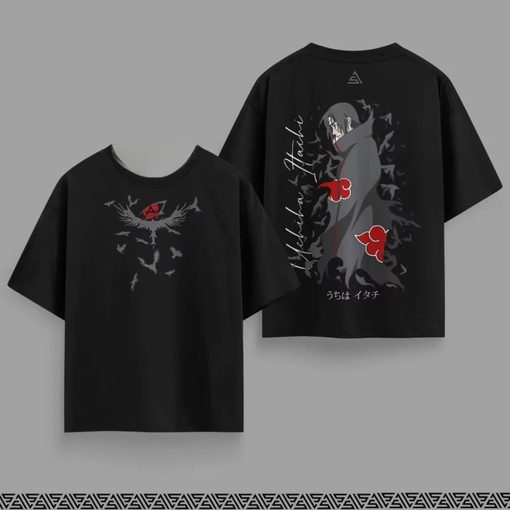 A breathable MINISO Naruto Cotton T-shirt featuring high-quality anime graphic art, available for men, women, and children.