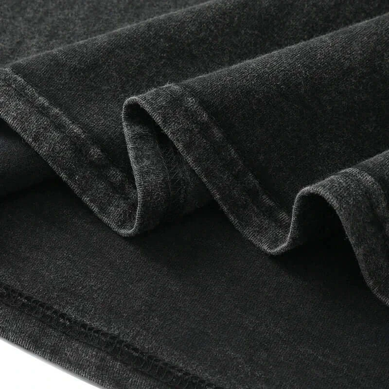 A unisex Rengoku Kyoujurou Vintage Washed T-Shirt from Demon Slayer in a Harajuku hip hop streetwear style.