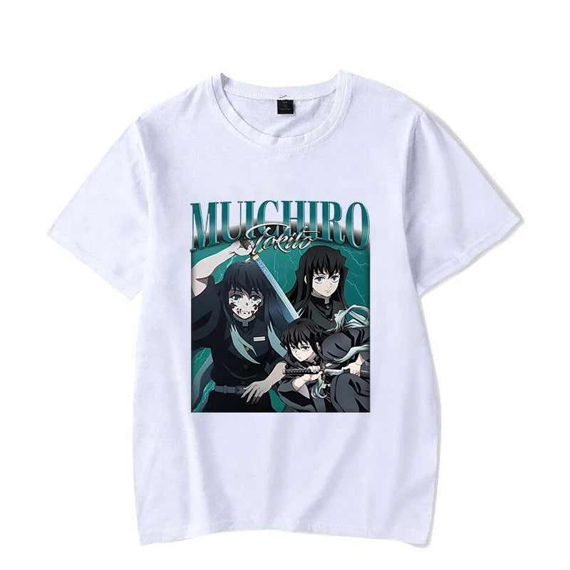 A unisex fashion summer Tokitou Muichirou T-Shirt with an anime graphic tee print.