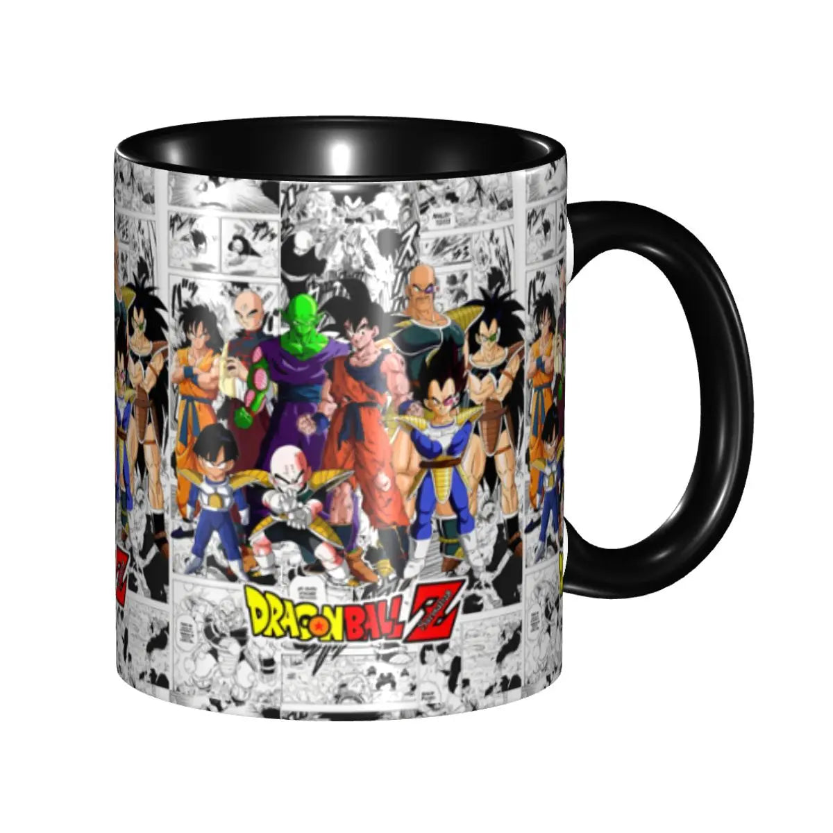 A colorful Dragon Ball Gift Mug featuring cartoon Goku anime art, designed as a durable water cup and birthday gift for children.