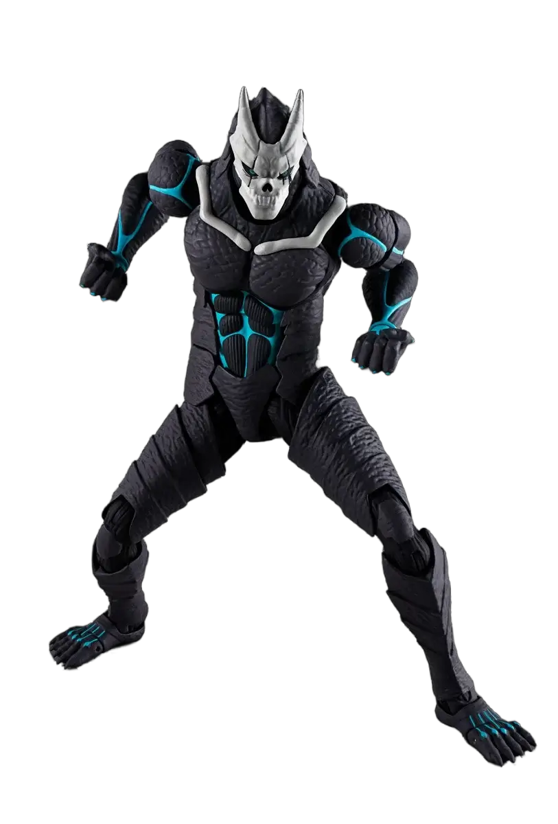 A 16cm Anime Kaiju No. 8 Hibino Kafka Figure in a standing gun pose, a PVC animation model toy for collection.