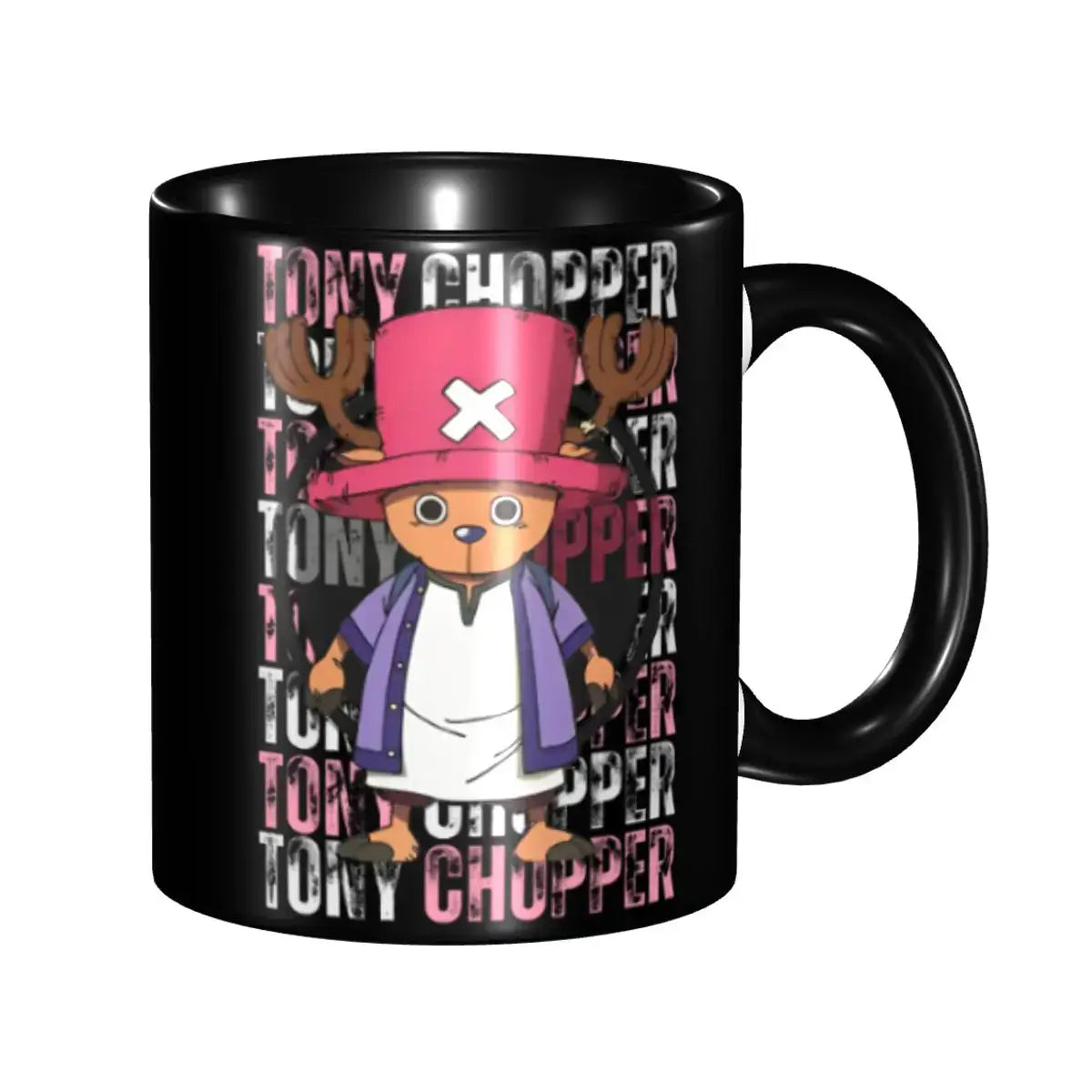A colorful Kid's Luffy One Piece Mug featuring cute cartoon anime art, designed as a durable water cup gift for girls and boys.