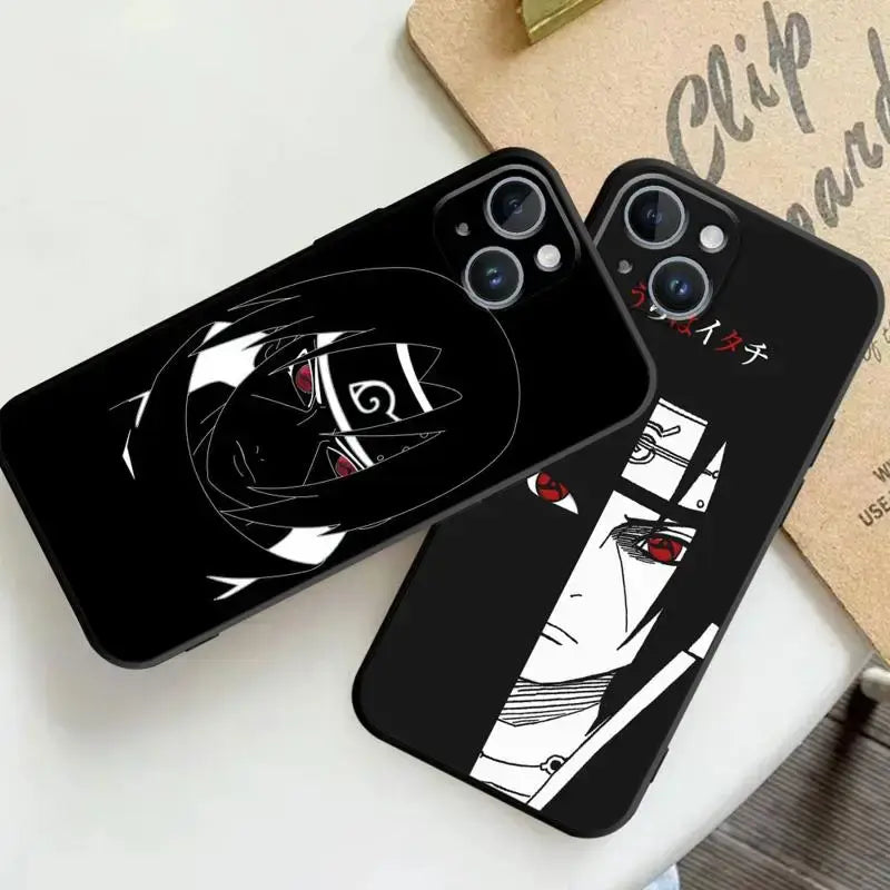 A protective Naruto iPhone Case featuring dynamic anime art, compatible with Apple iPhone 15, 14, 13, 12, 11 and Pro Max models.