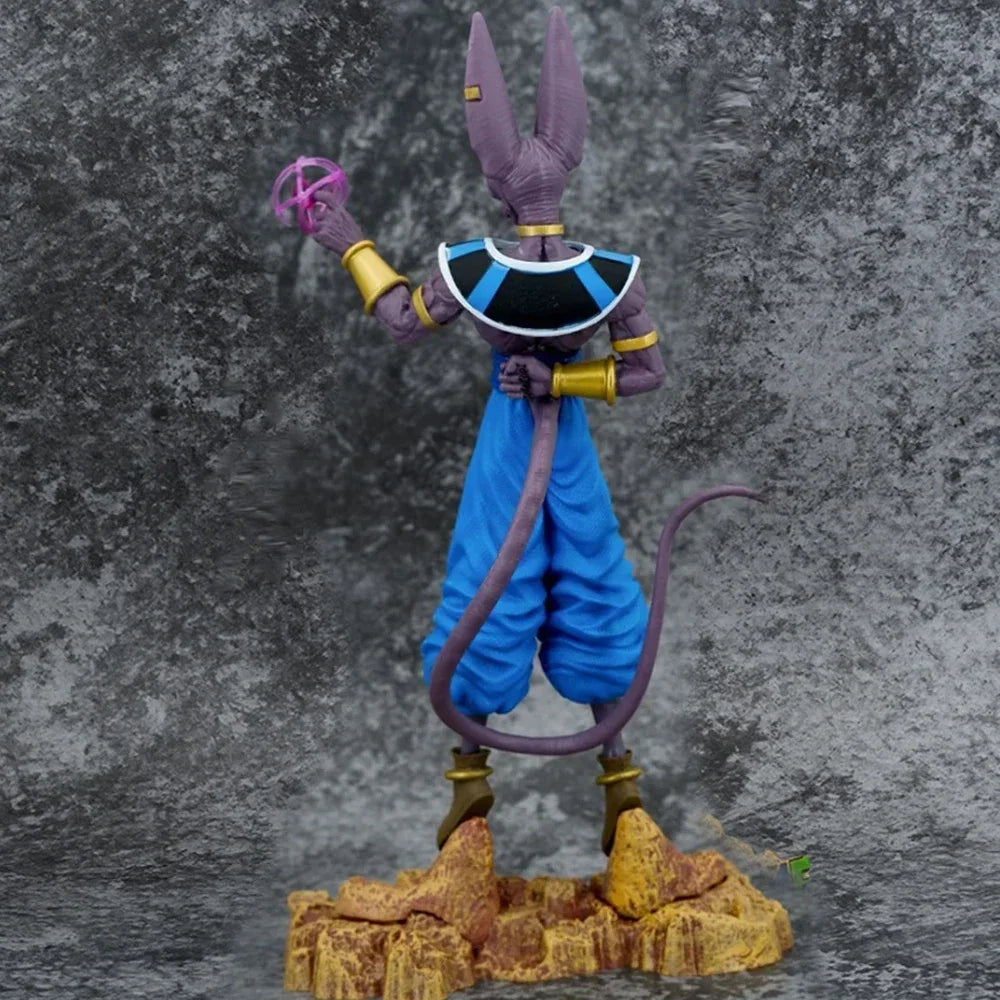 A high-quality 30cm Beerus Figure PVC statue featuring the God of Destruction from Dragon Ball Super in a standing pose.