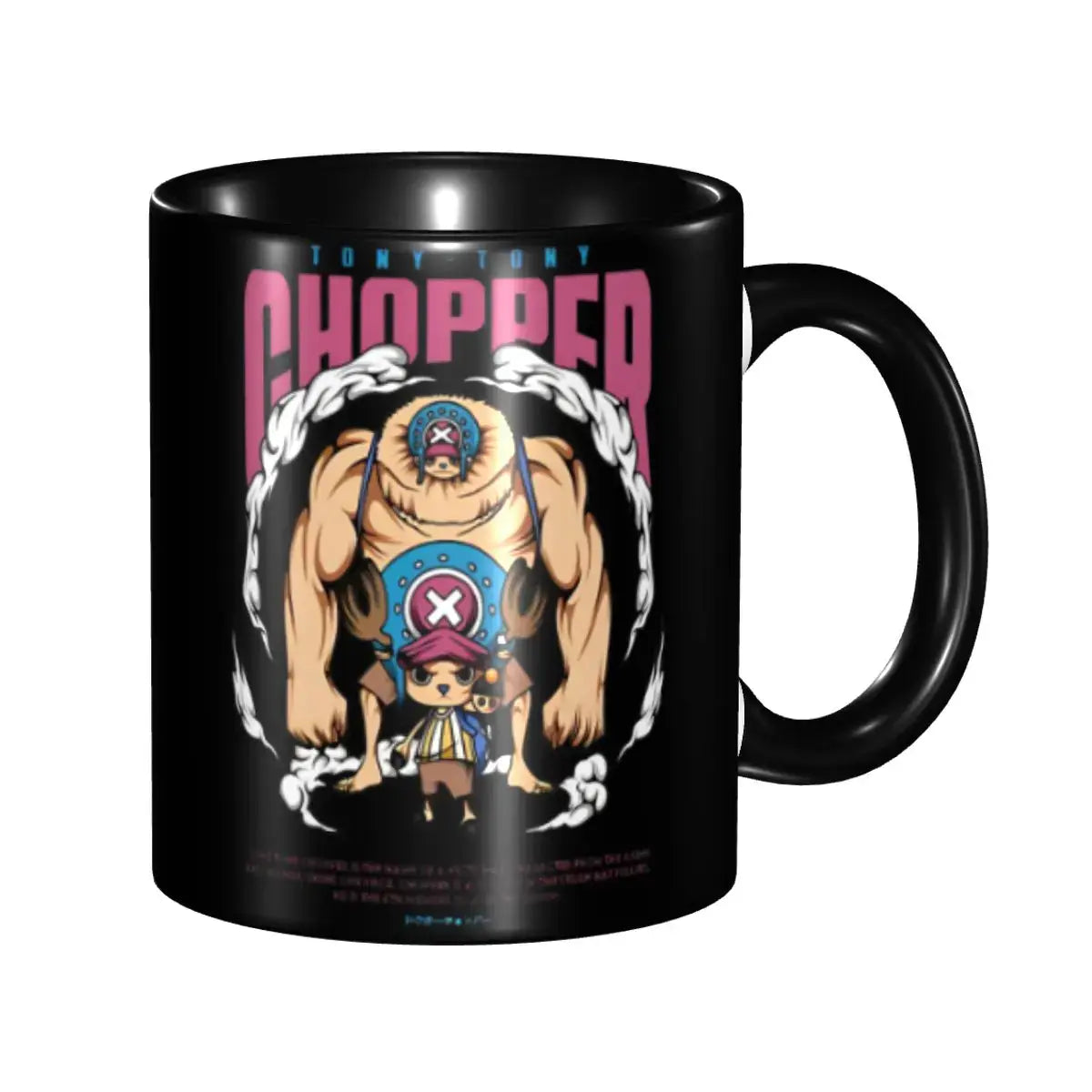 A colorful Kid's Luffy One Piece Mug featuring cute cartoon anime art, designed as a durable water cup gift for girls and boys.