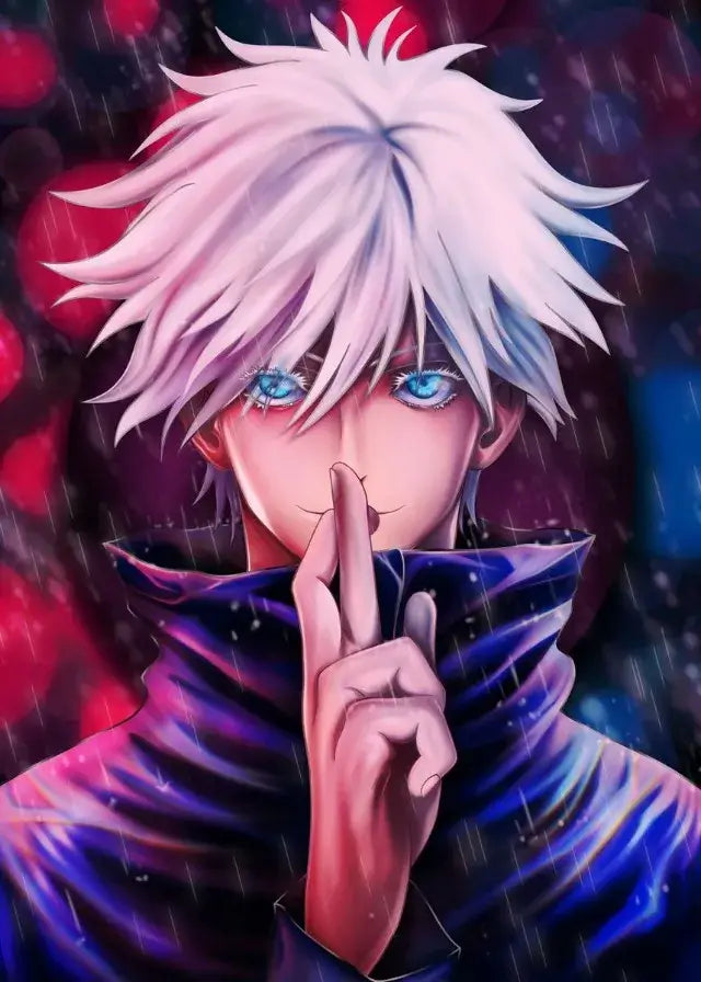 A high-definition Jujutsu Kaisen Poster printed on canvas, featuring a comic-style illustration of Gojo Satoru and Ryomen Sukuna for home wall decoration.