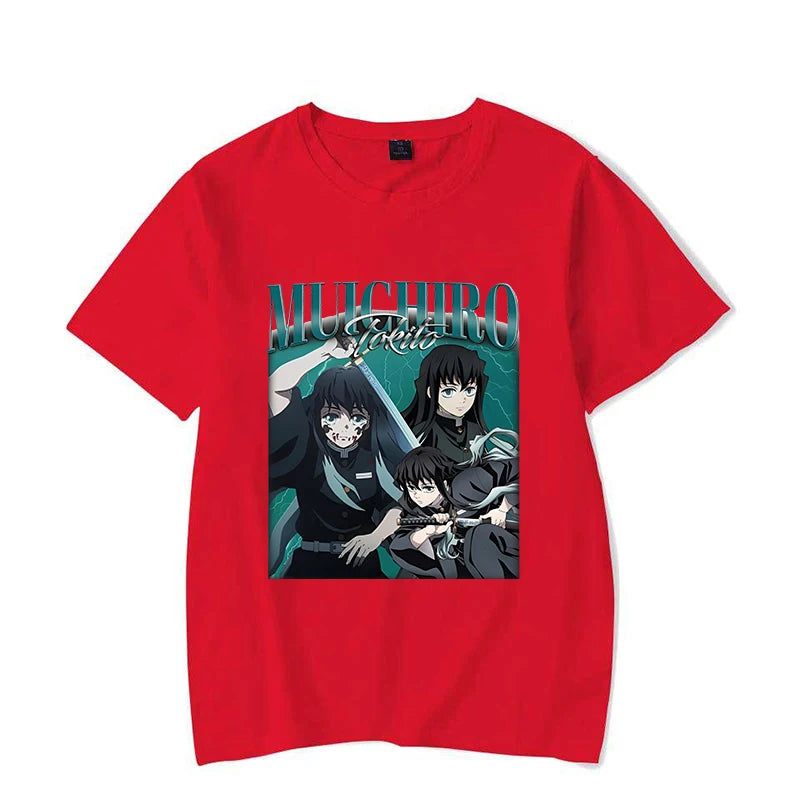 A unisex fashion summer Tokitou Muichirou T-Shirt with an anime graphic tee print.