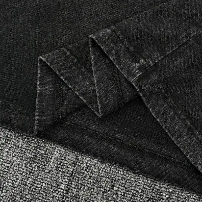 A men's vintage Demon Slayer Kamado Tanjirou Graphic Print T Shirt in a washed cotton Harajuku style.