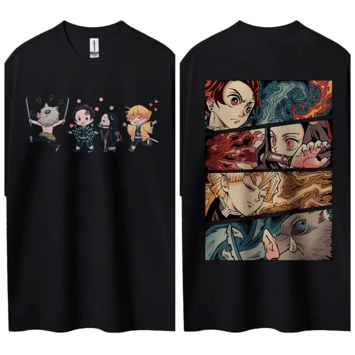 A popular Hot Anime Demon Slayer T-Shirt featuring classic characters in a comfortable, casual short-sleeved top.