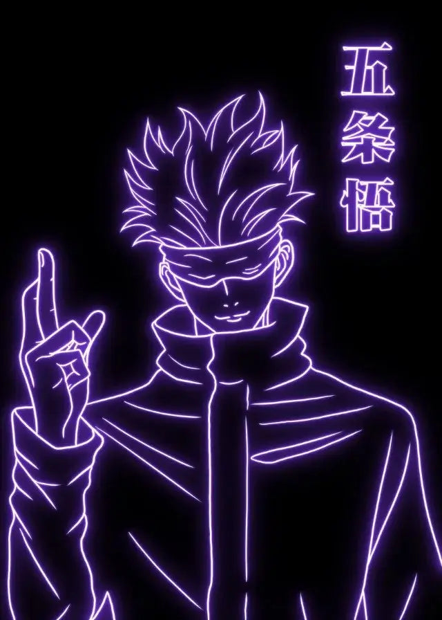 A high-definition Jujutsu Kaisen Poster printed on canvas, featuring a comic-style illustration of Gojo Satoru and Ryomen Sukuna for home wall decoration.