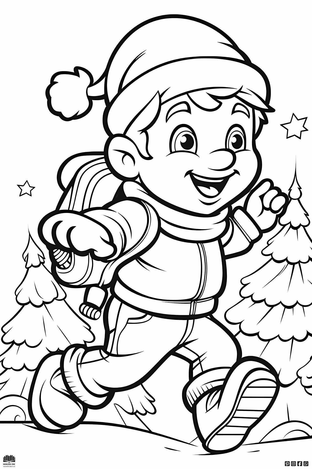 Spread Holiday Cheer with Our Free Printable Coloring Page! ✨