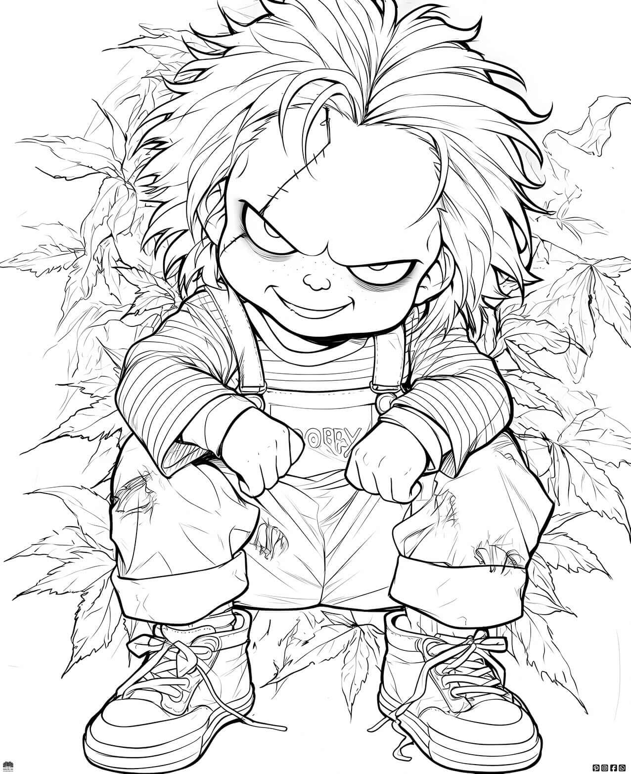 Free Chucky Coloring Page - Infinite Visibility