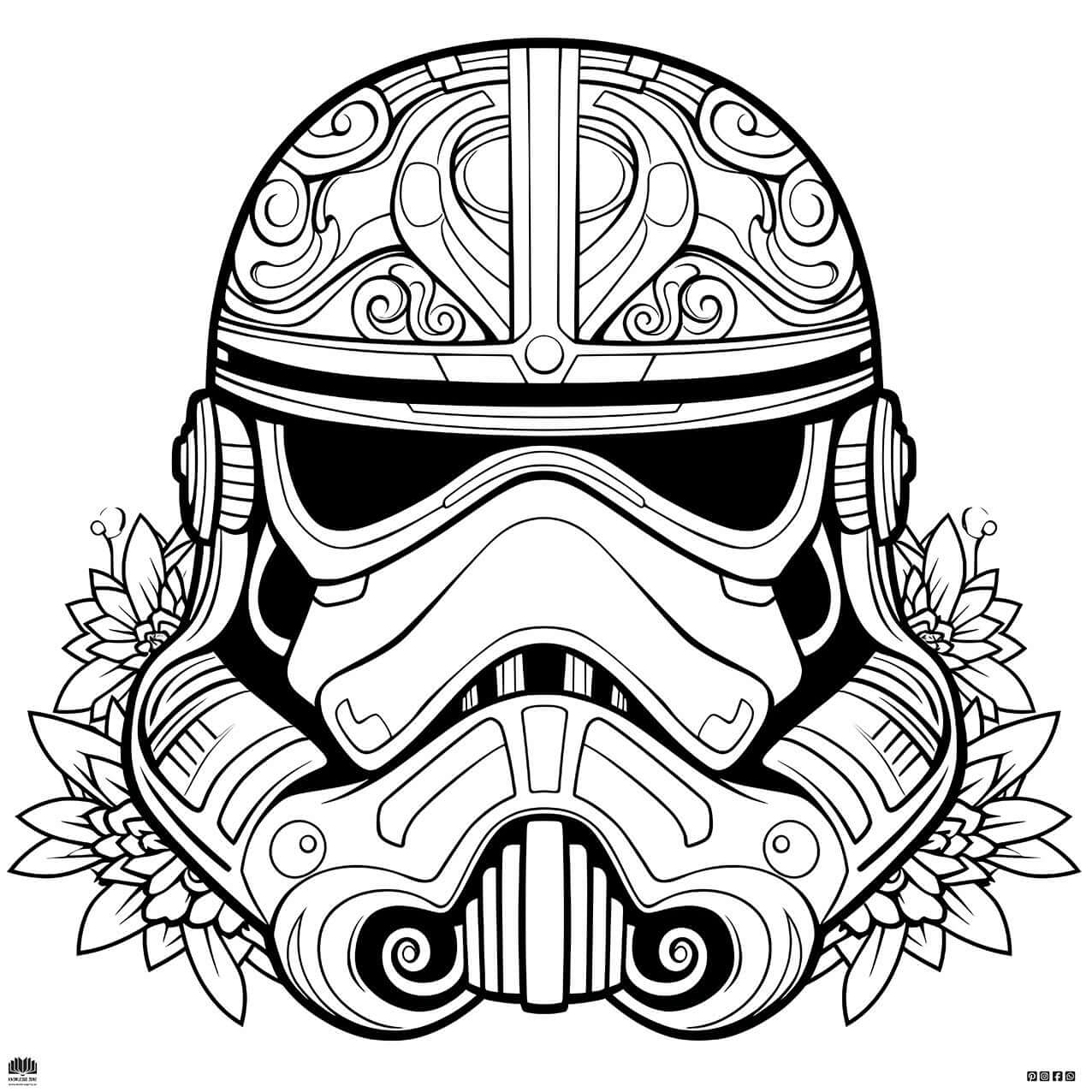 Unleash Your Inner Artist: FREE Star Wars Stormtrooper Coloring Page!