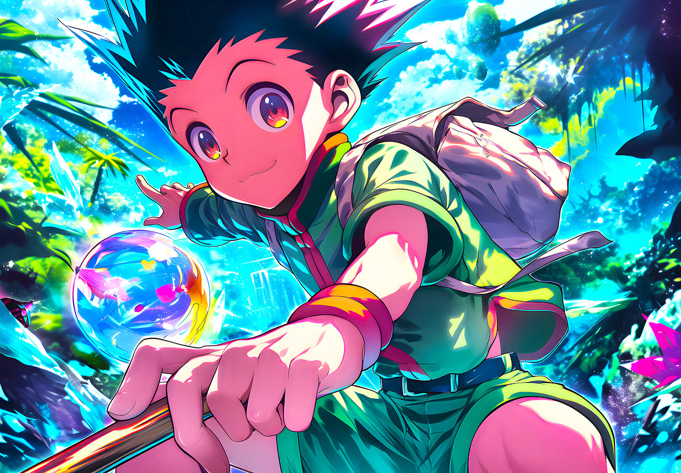 Vibrant Anime Adventure Art: Inspired by Hunter x Hunte