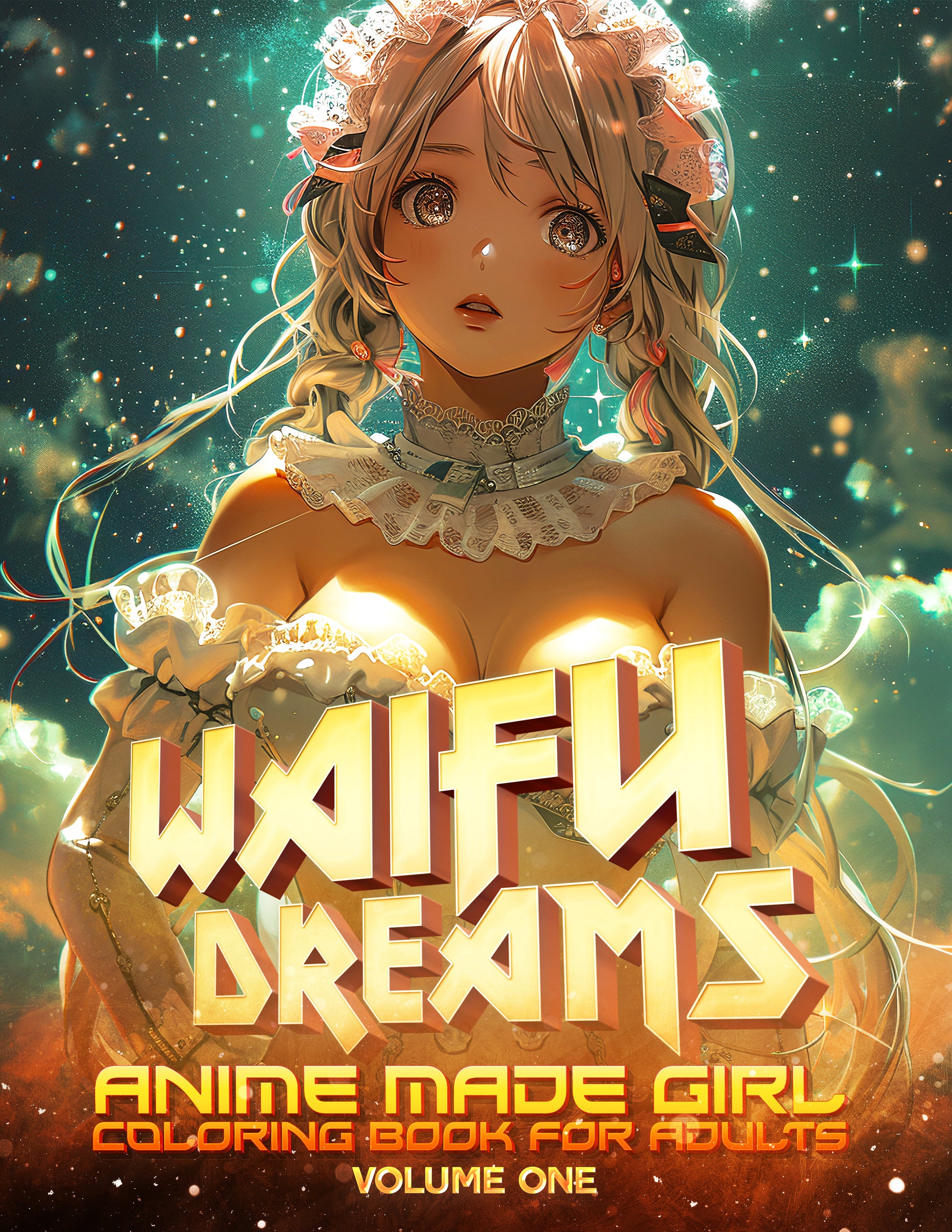 Waifu Dreams: Anime Made Girl Coloring Book for Adults: 60 Stunning Scenes Volume 1